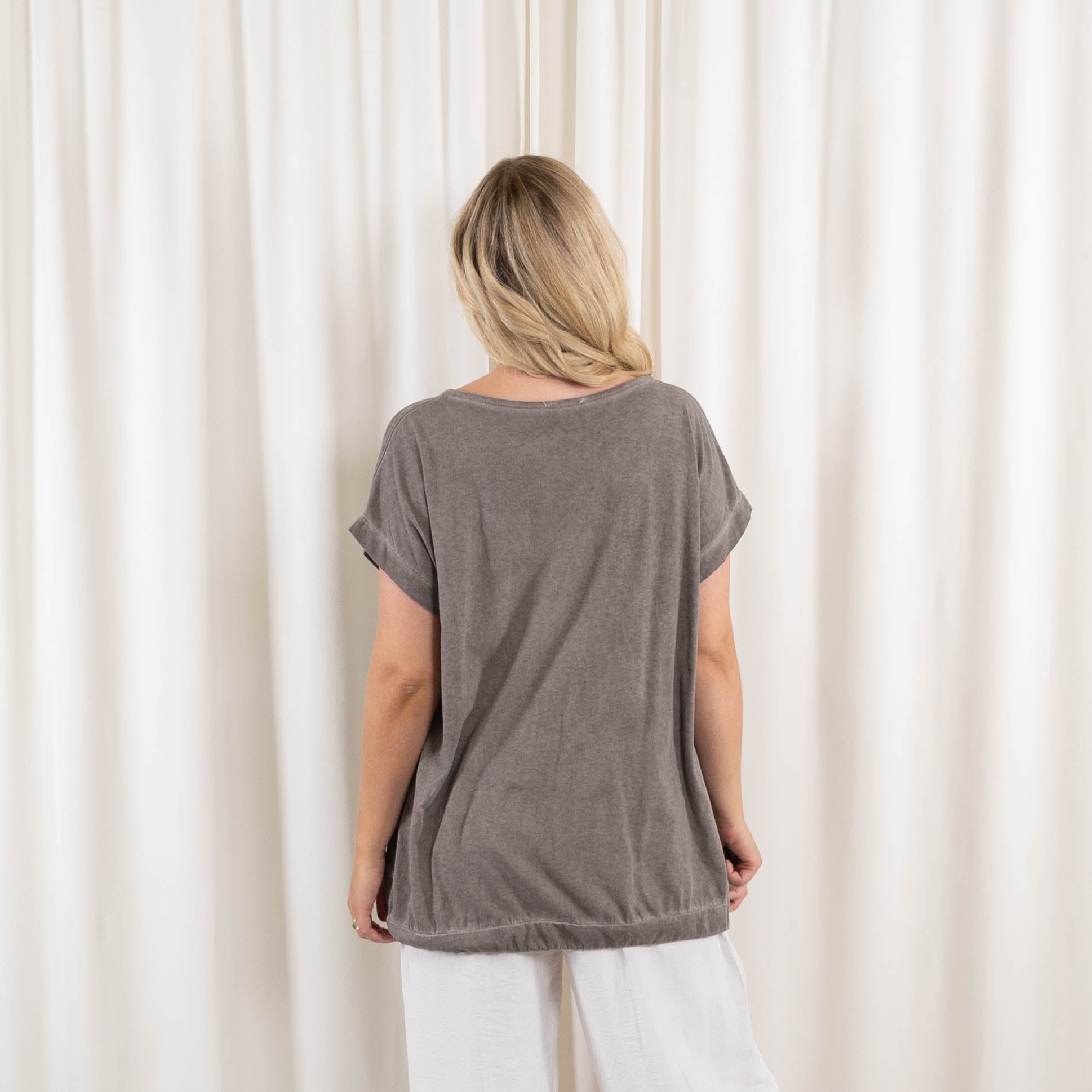 Sussie t-shirt, Taupe