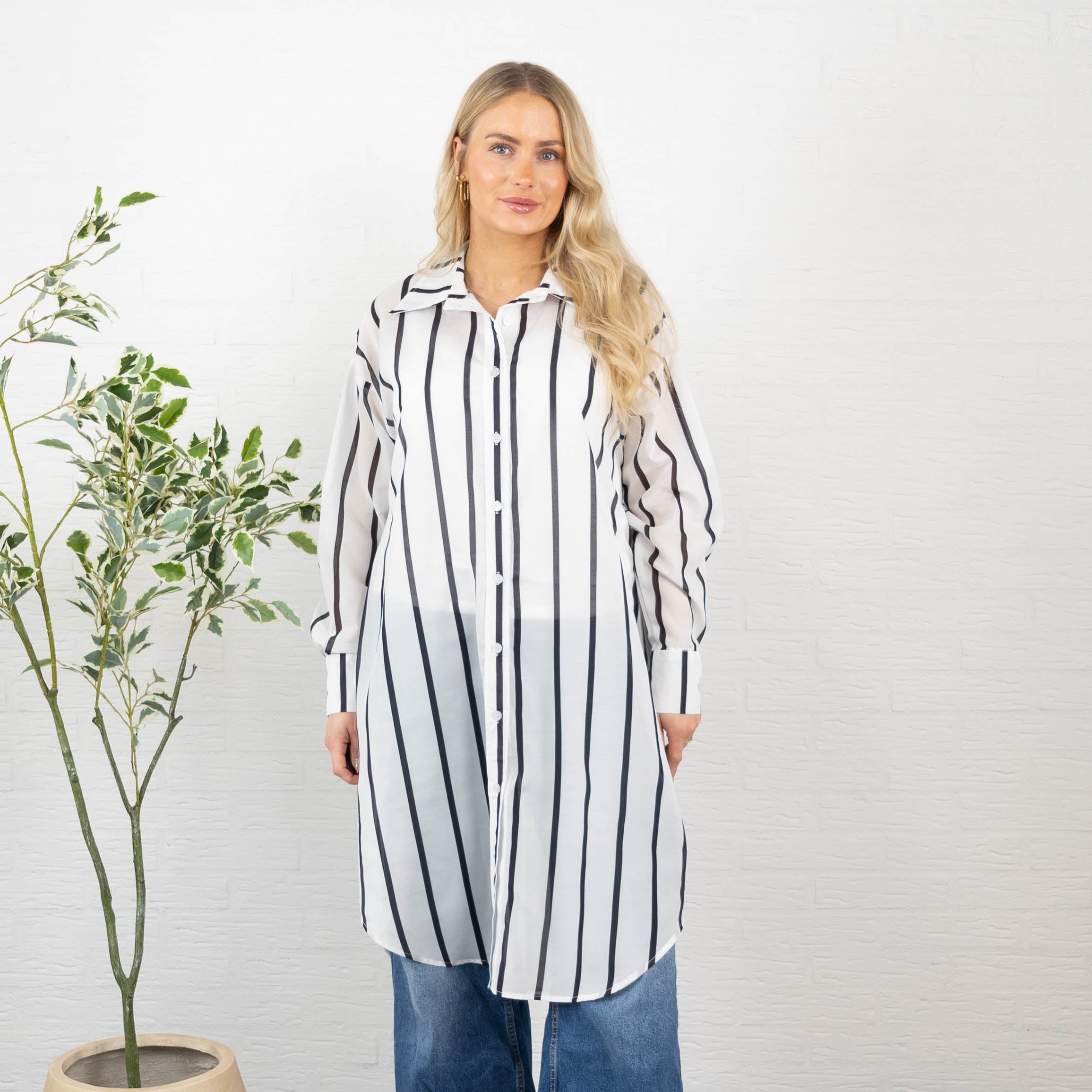 Marilyn skjorte, Hvid