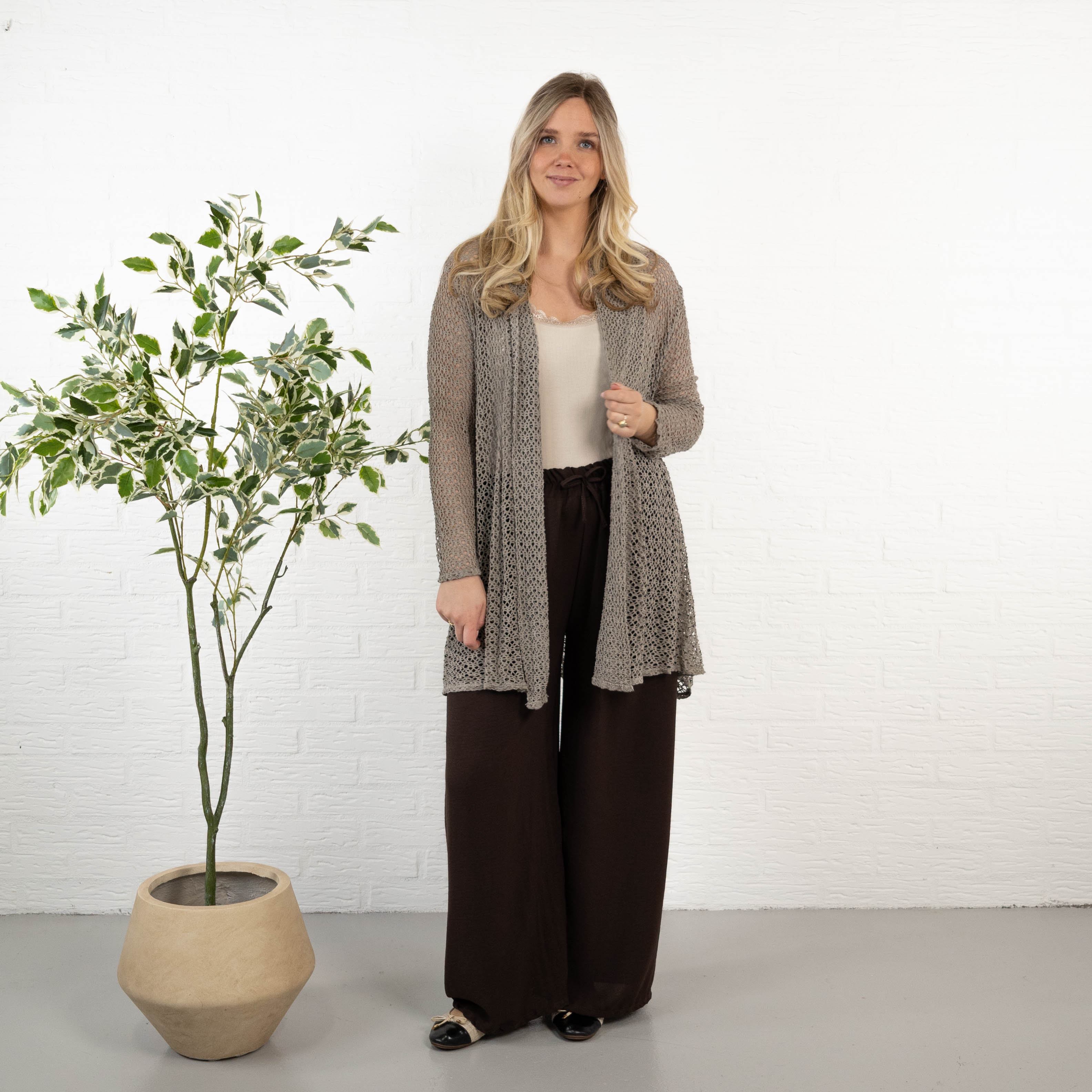 Paege cardigan, Taupe