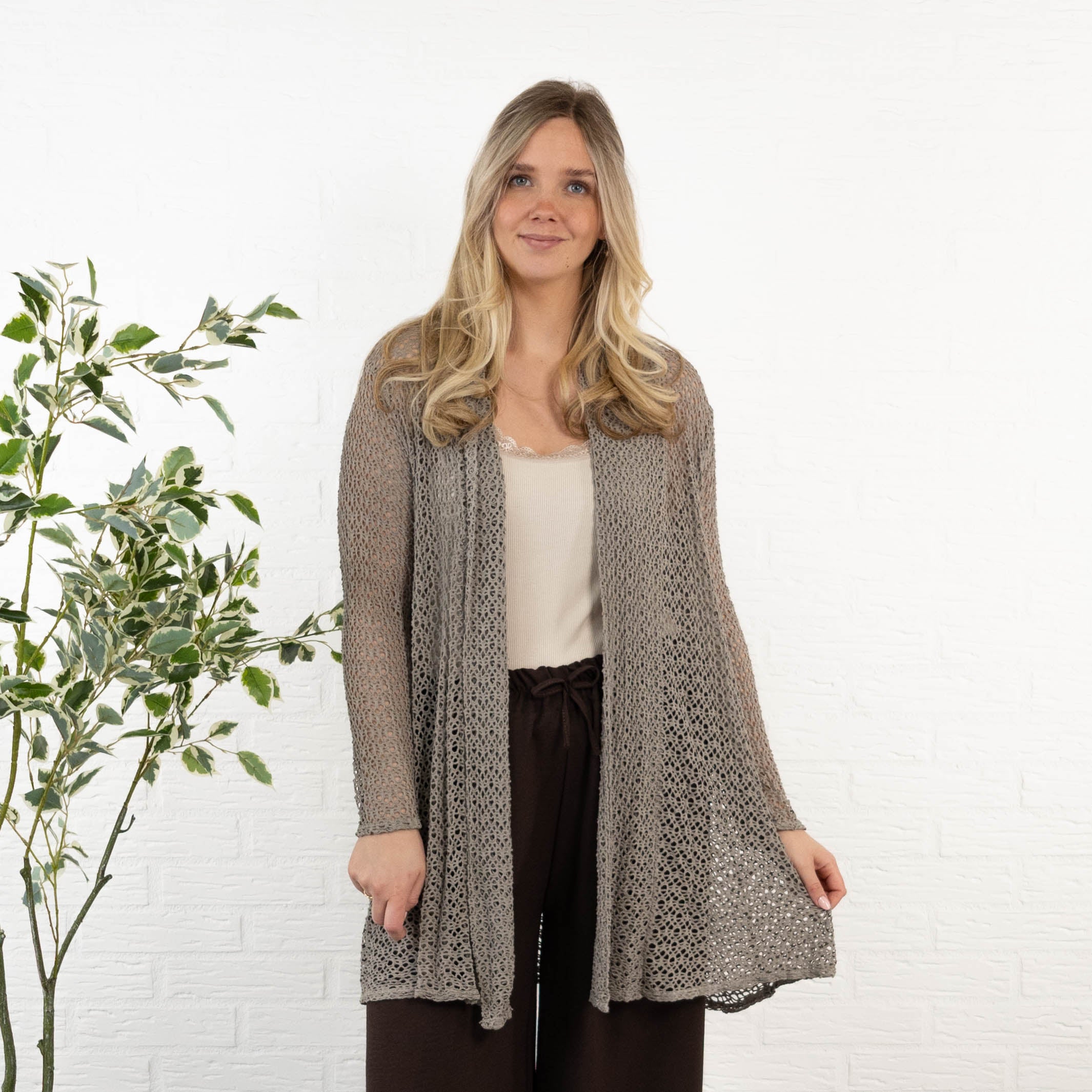 Paege cardigan, Taupe