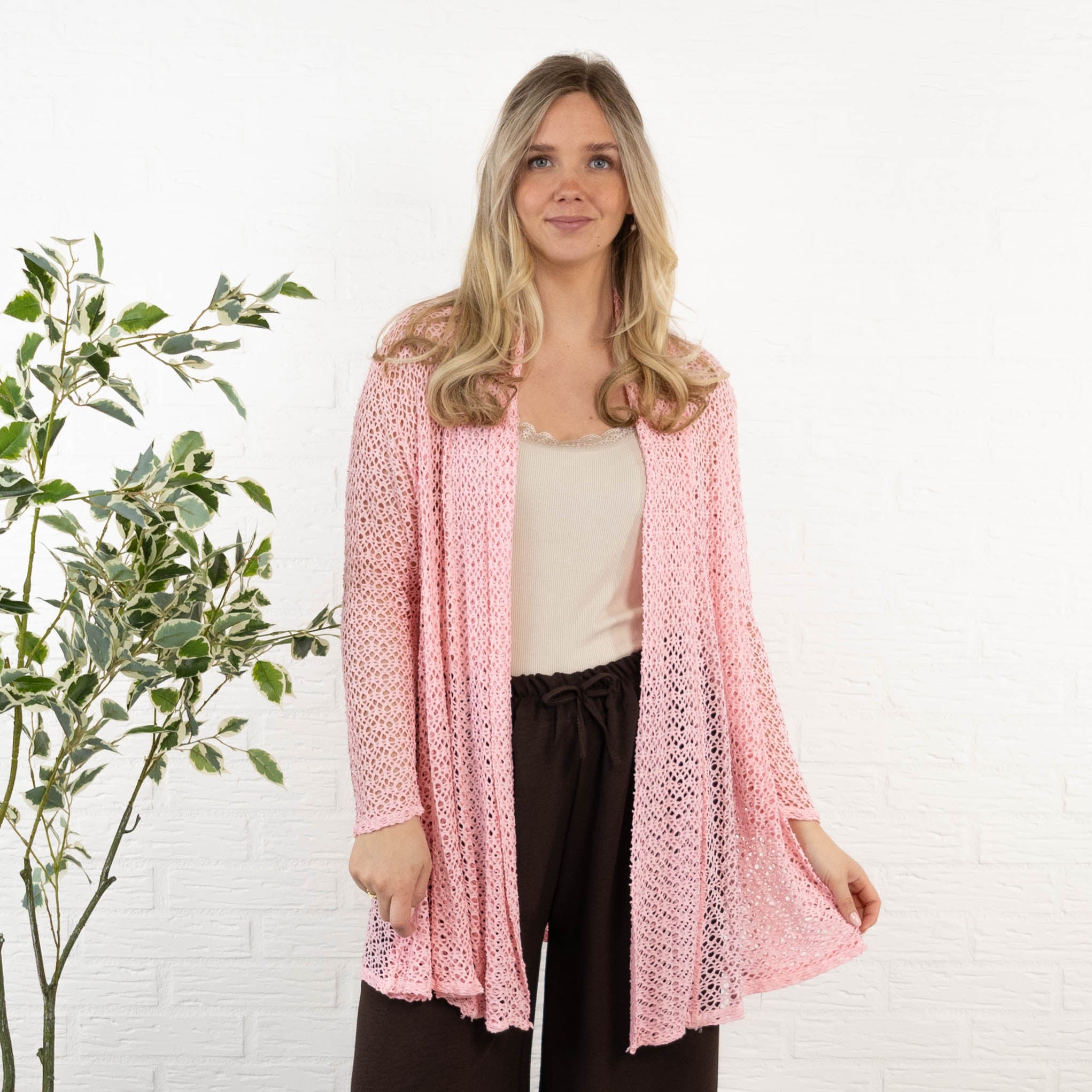 Paege cardigan, Lyserød