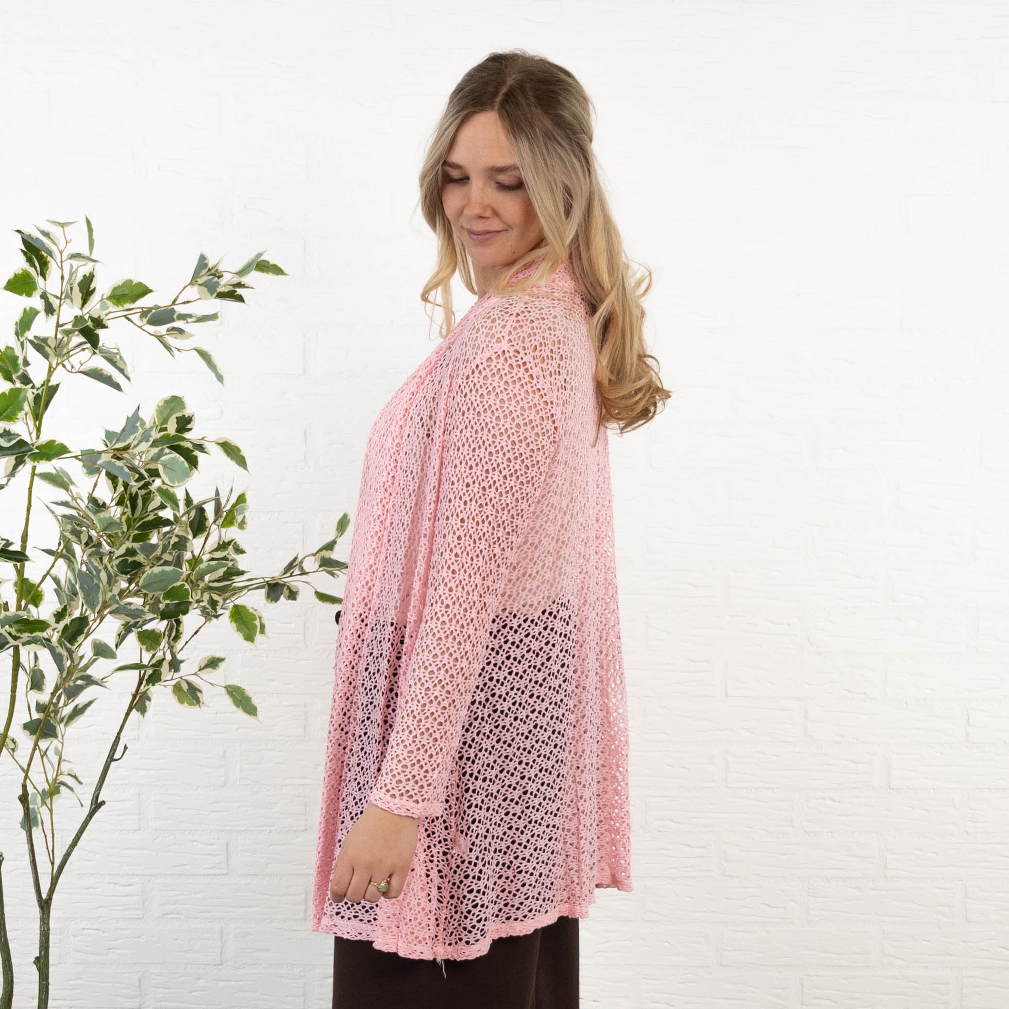 Paege cardigan, Lyserød
