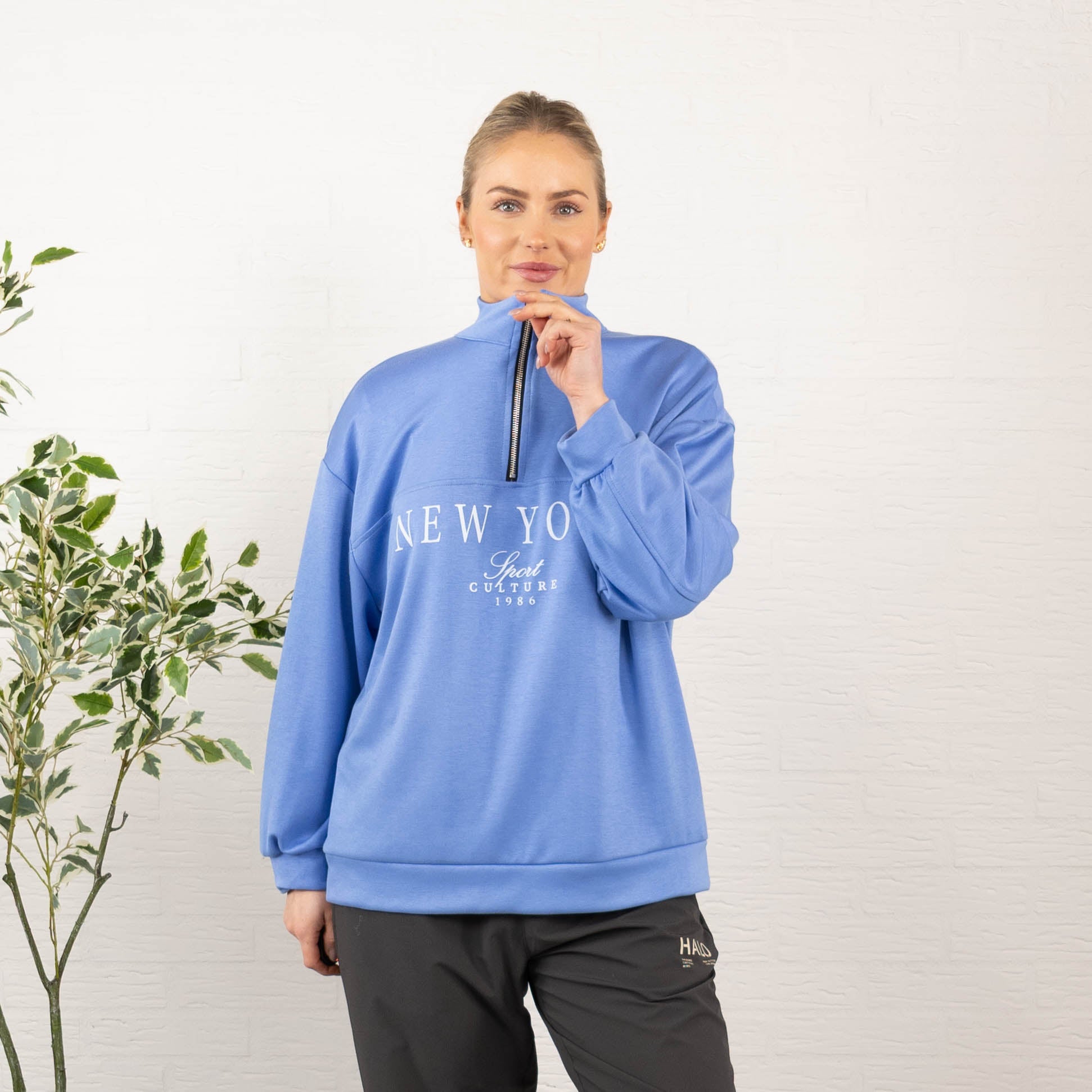 New York sweatshirt, Blå