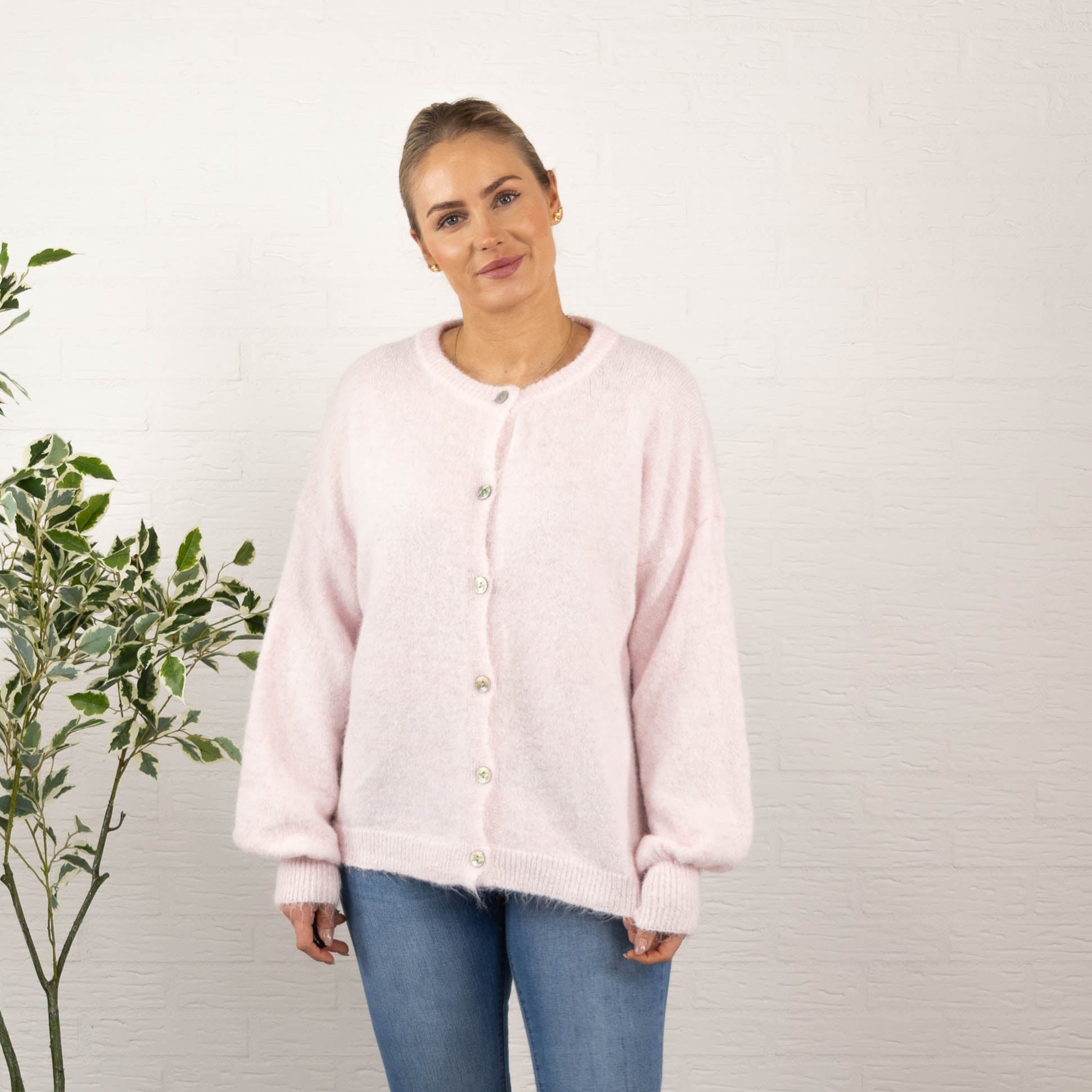 Nelly cardigan, Lyserød