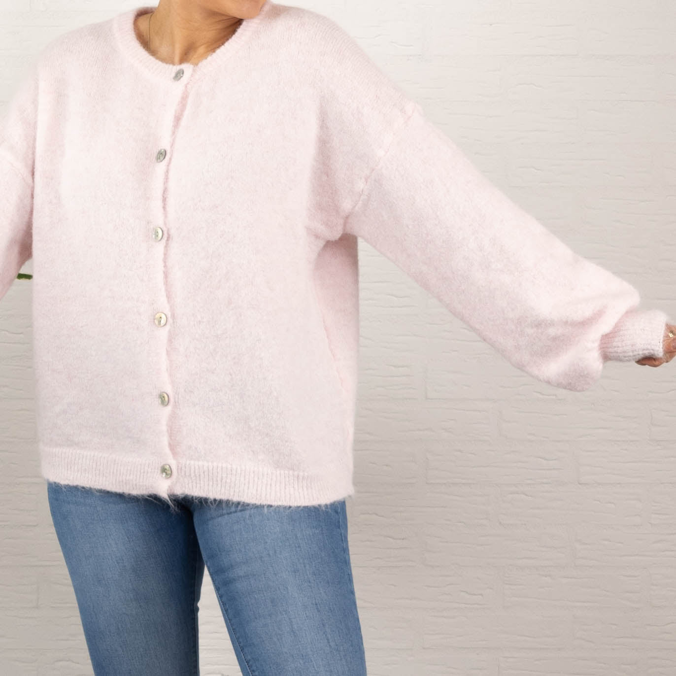 Nelly cardigan, Lyserød