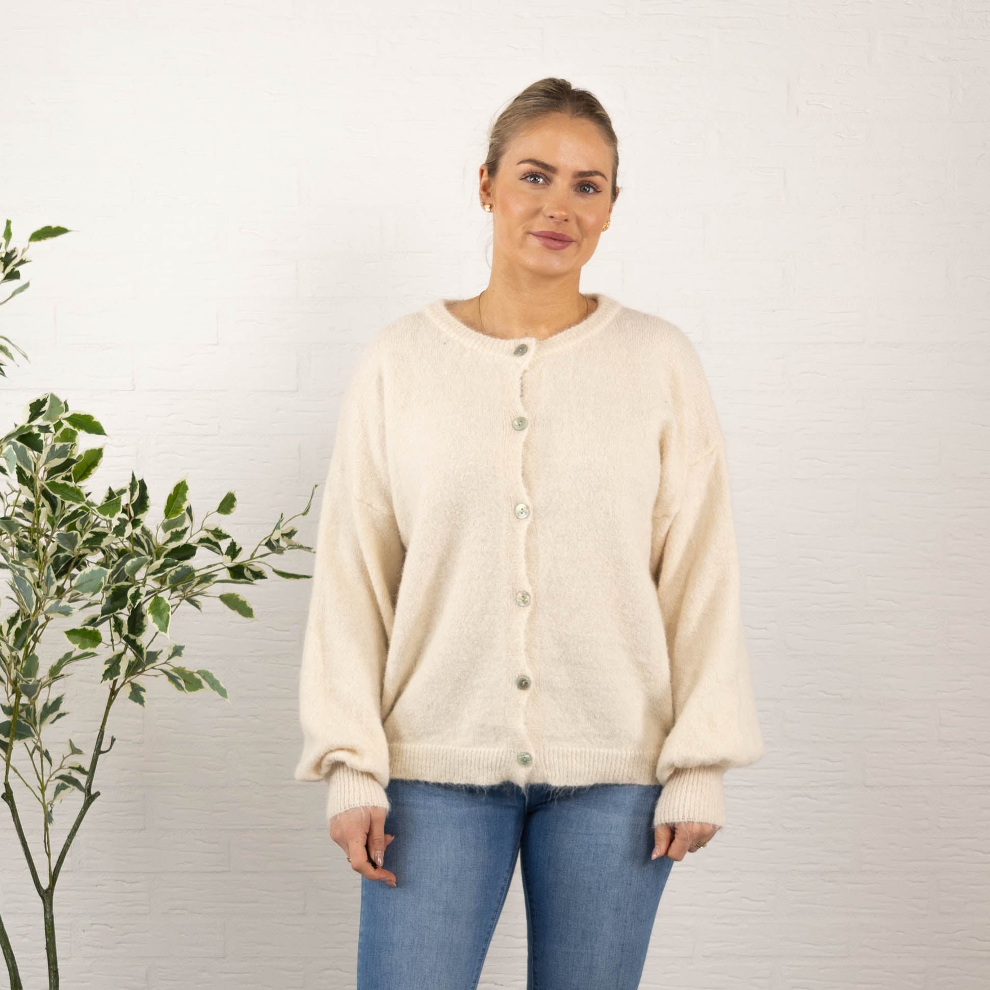 Nelly cardigan, Beige