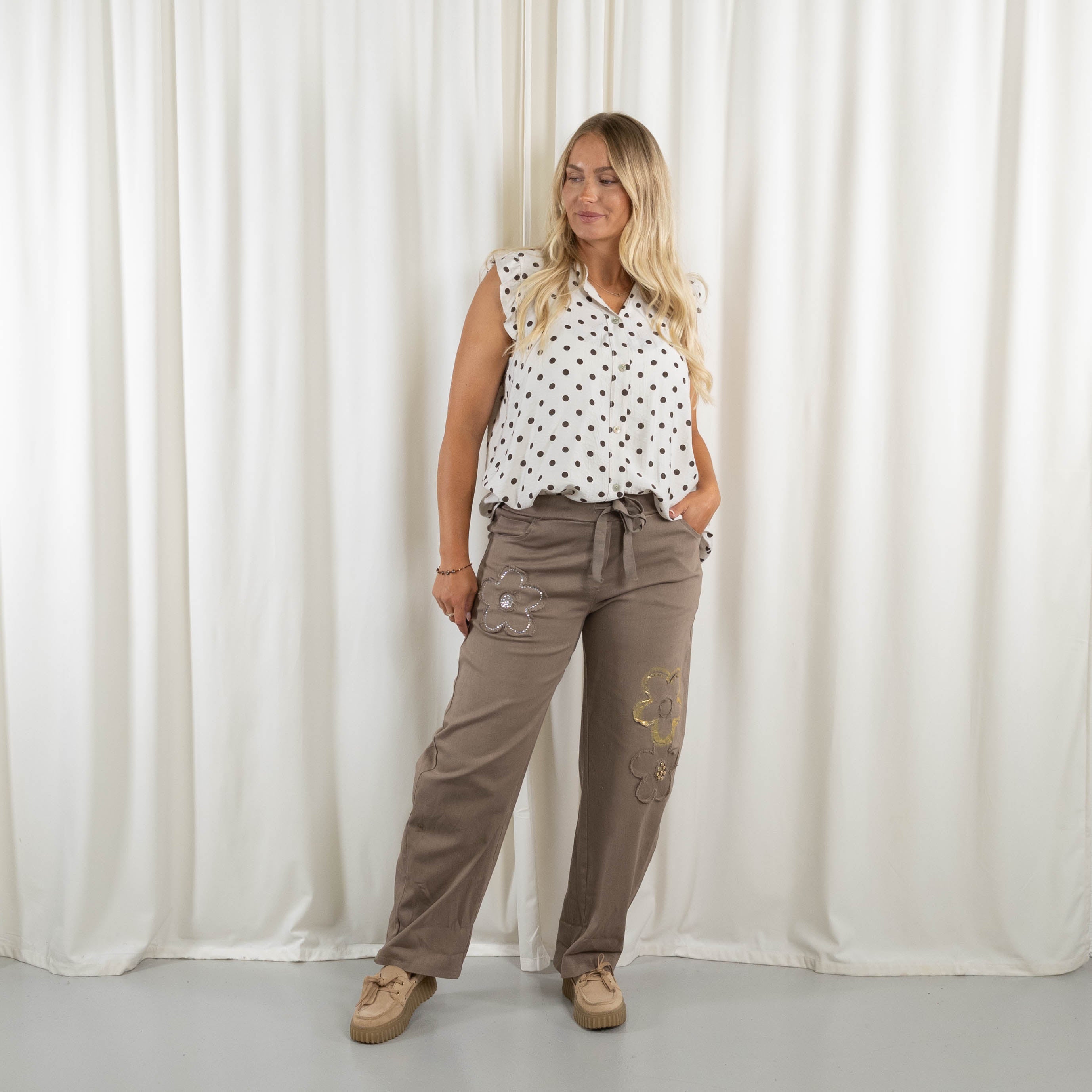 Solsten bukser, Taupe