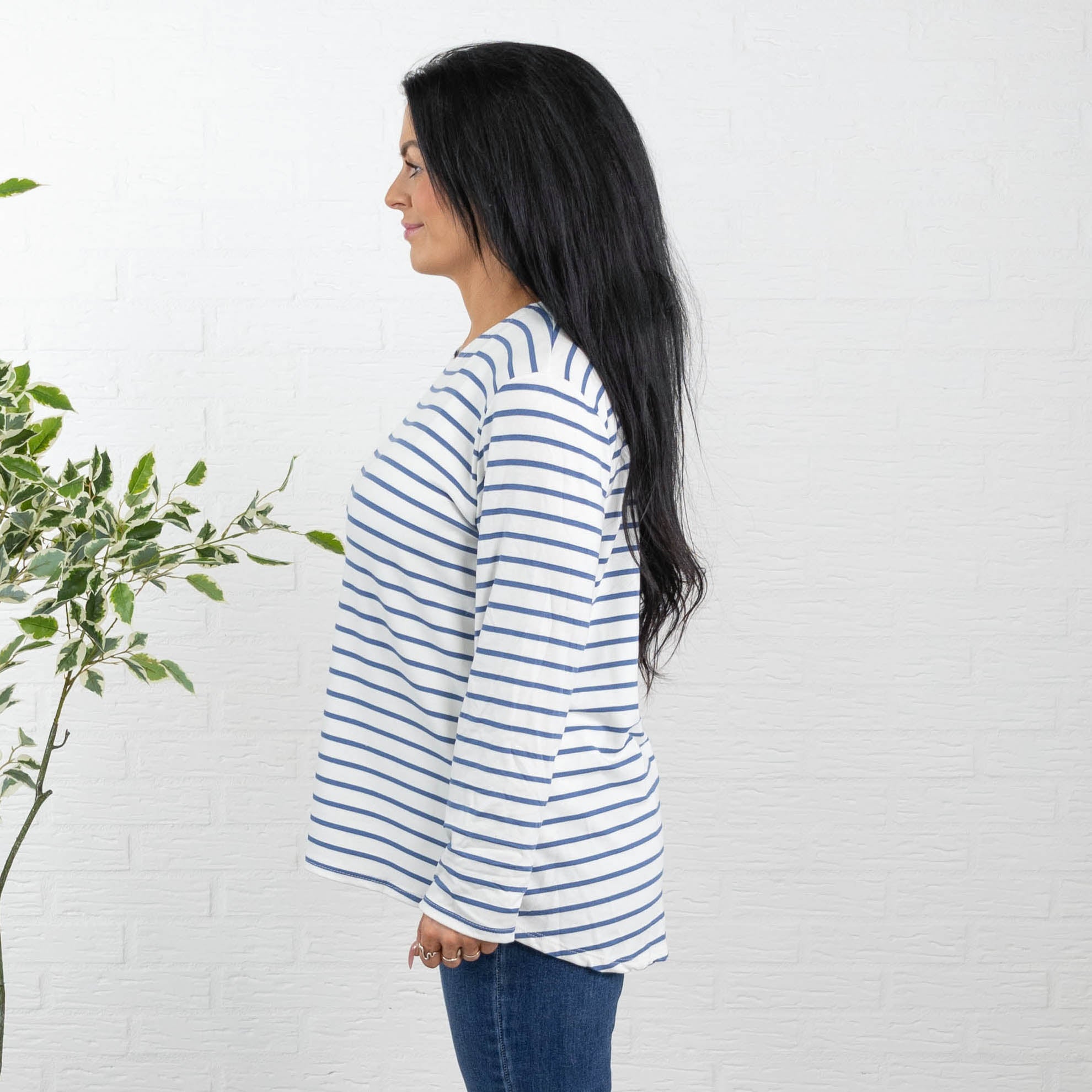 Søs t-shirt, Dueblå