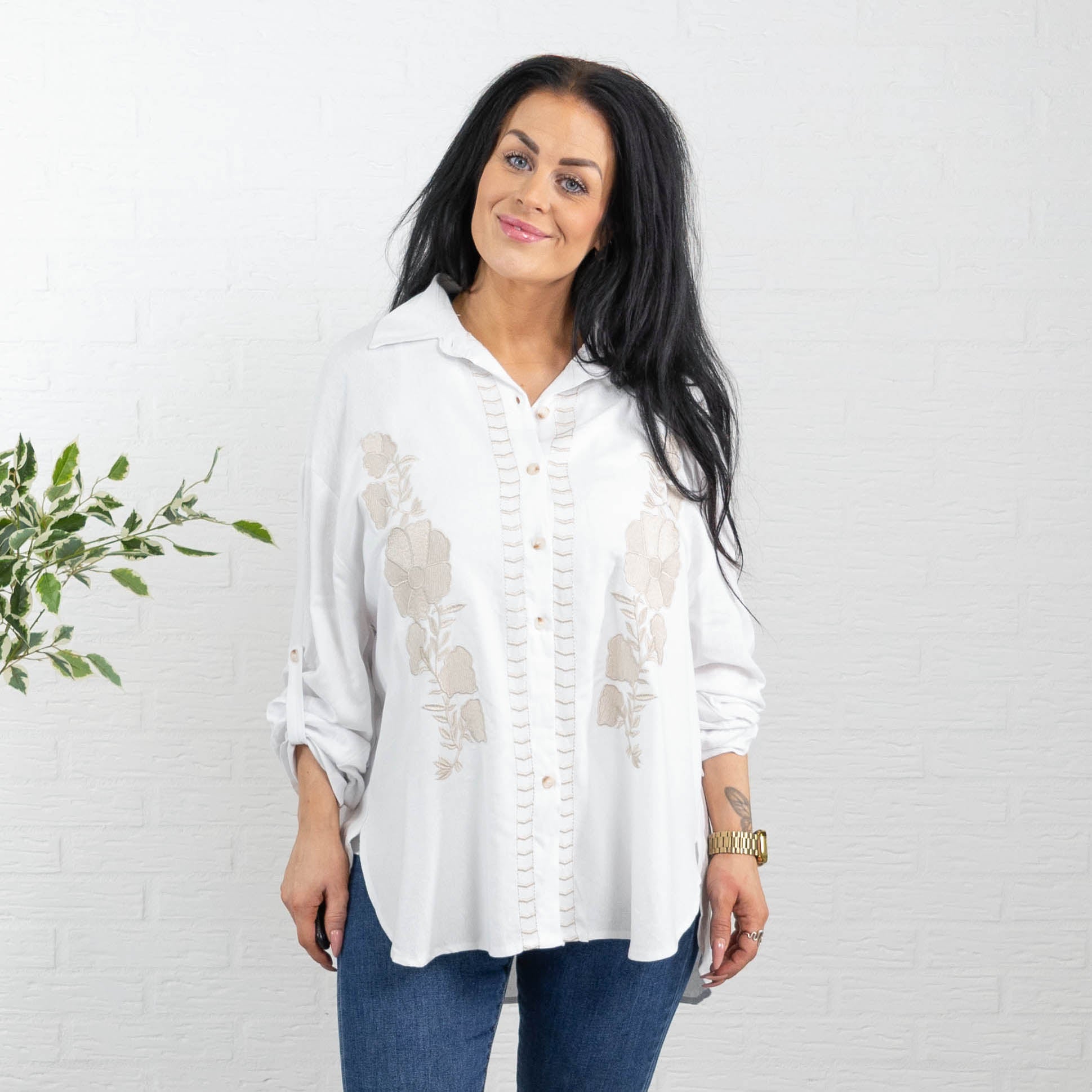 Denise skjorte, Hvid