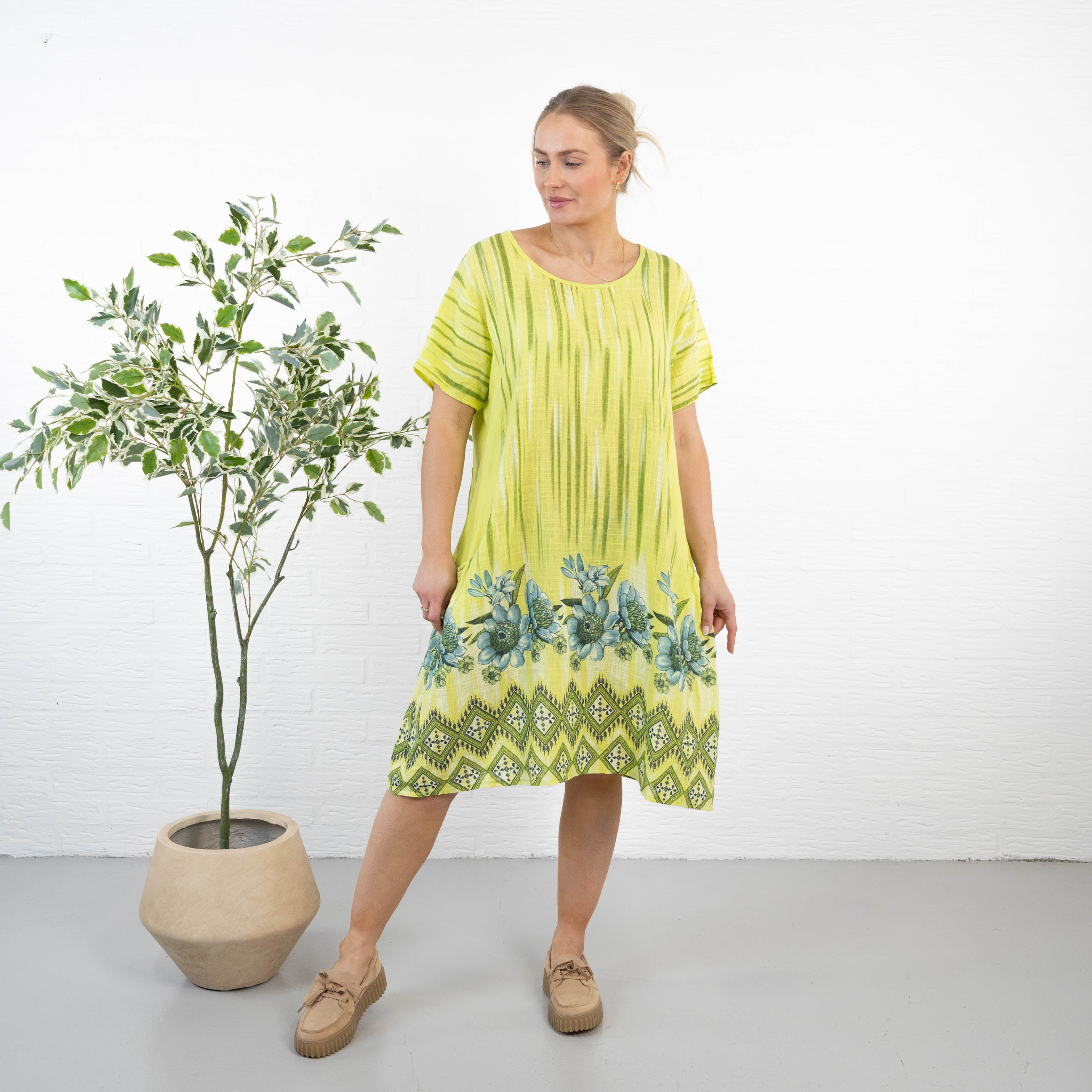 Pamela kjole, Lime