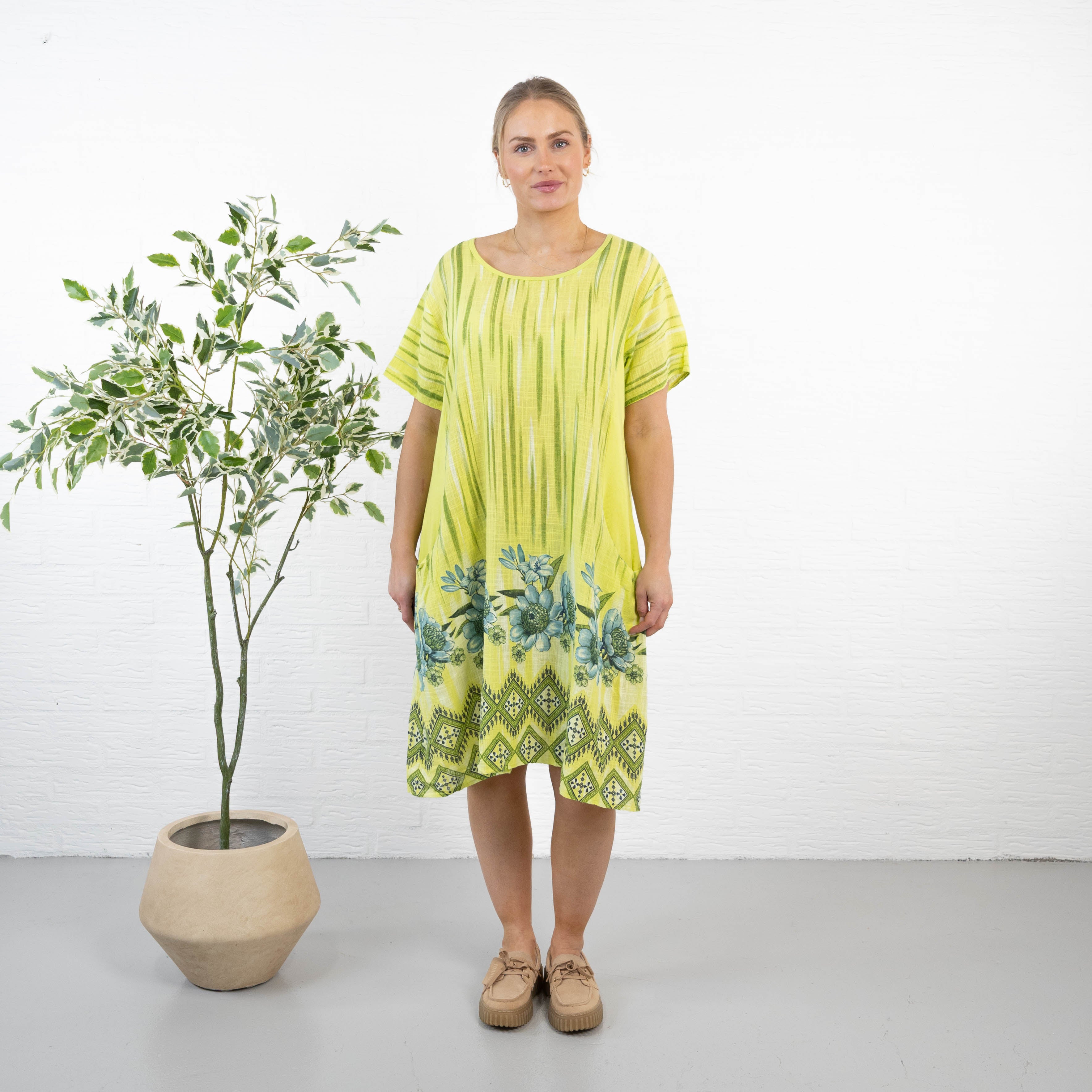 Pamela kjole, Lime