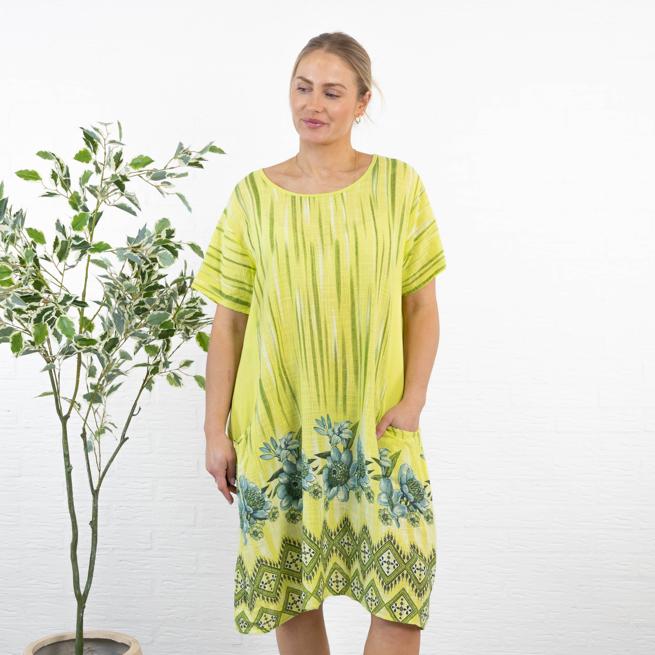 Pamela kjole, Lime