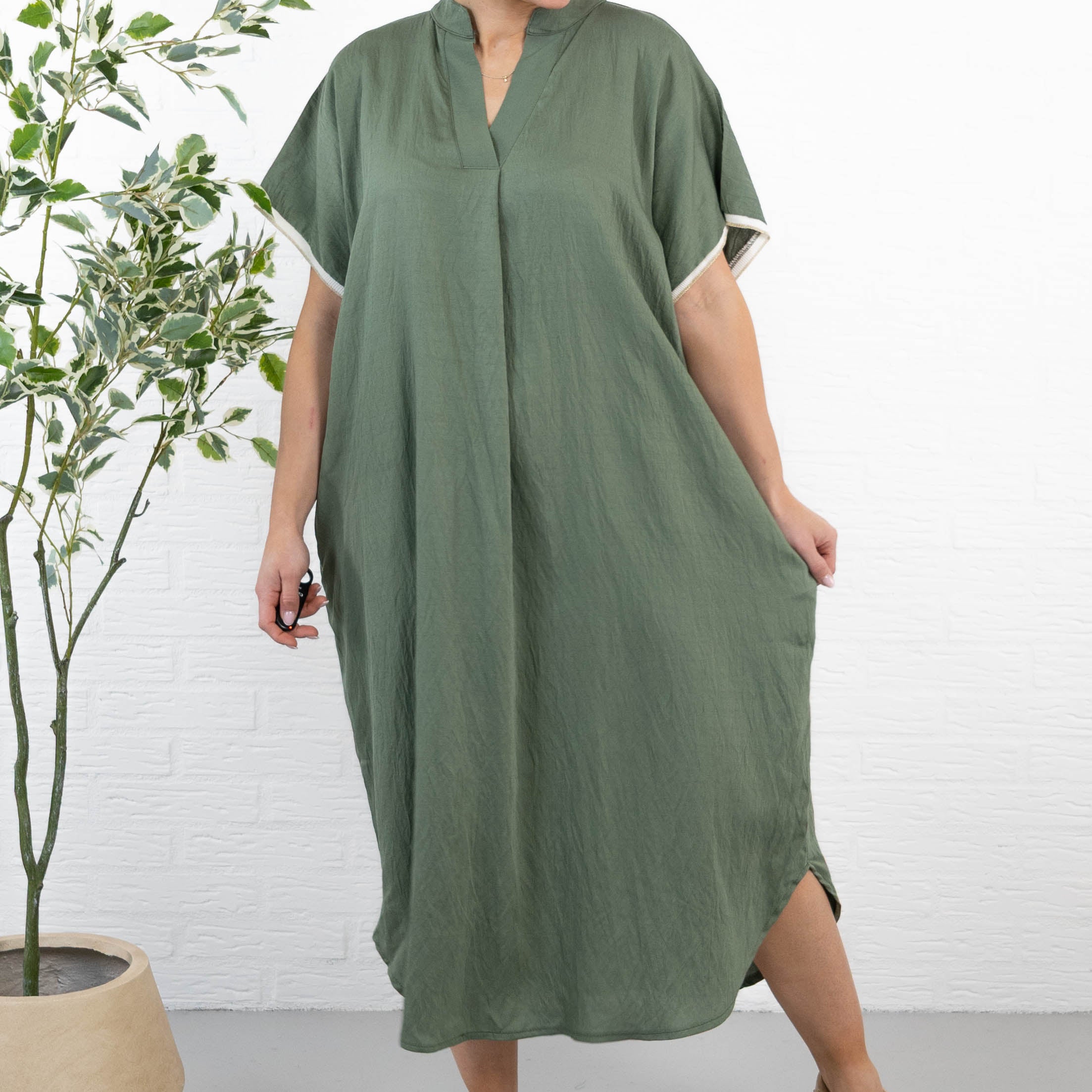 Henriette kjole, Khaki