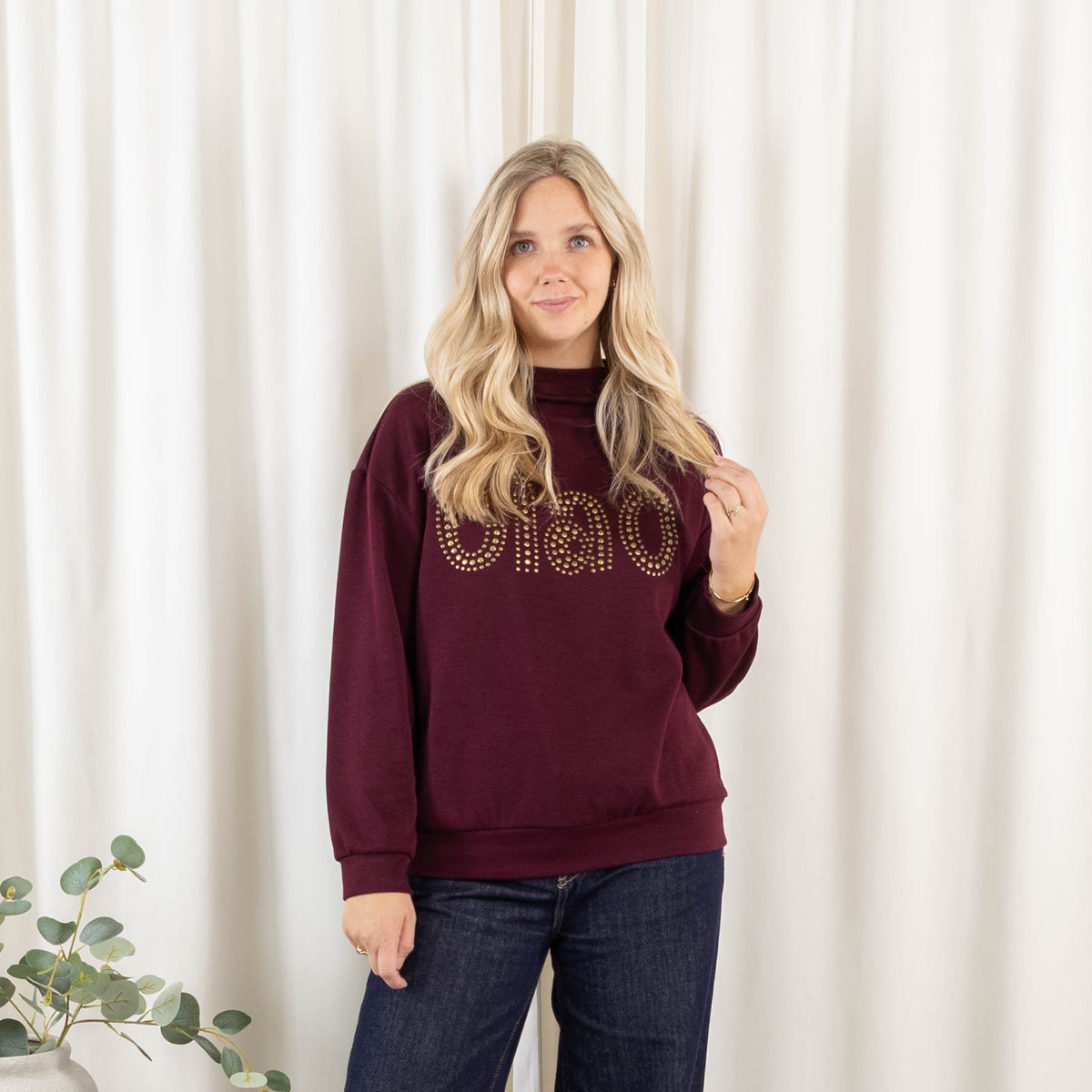Ciao sweatshirt, Bordeaux