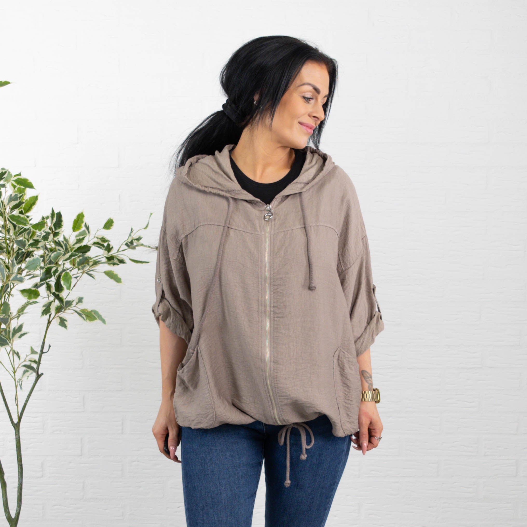 Jenny cardigan, Taupe