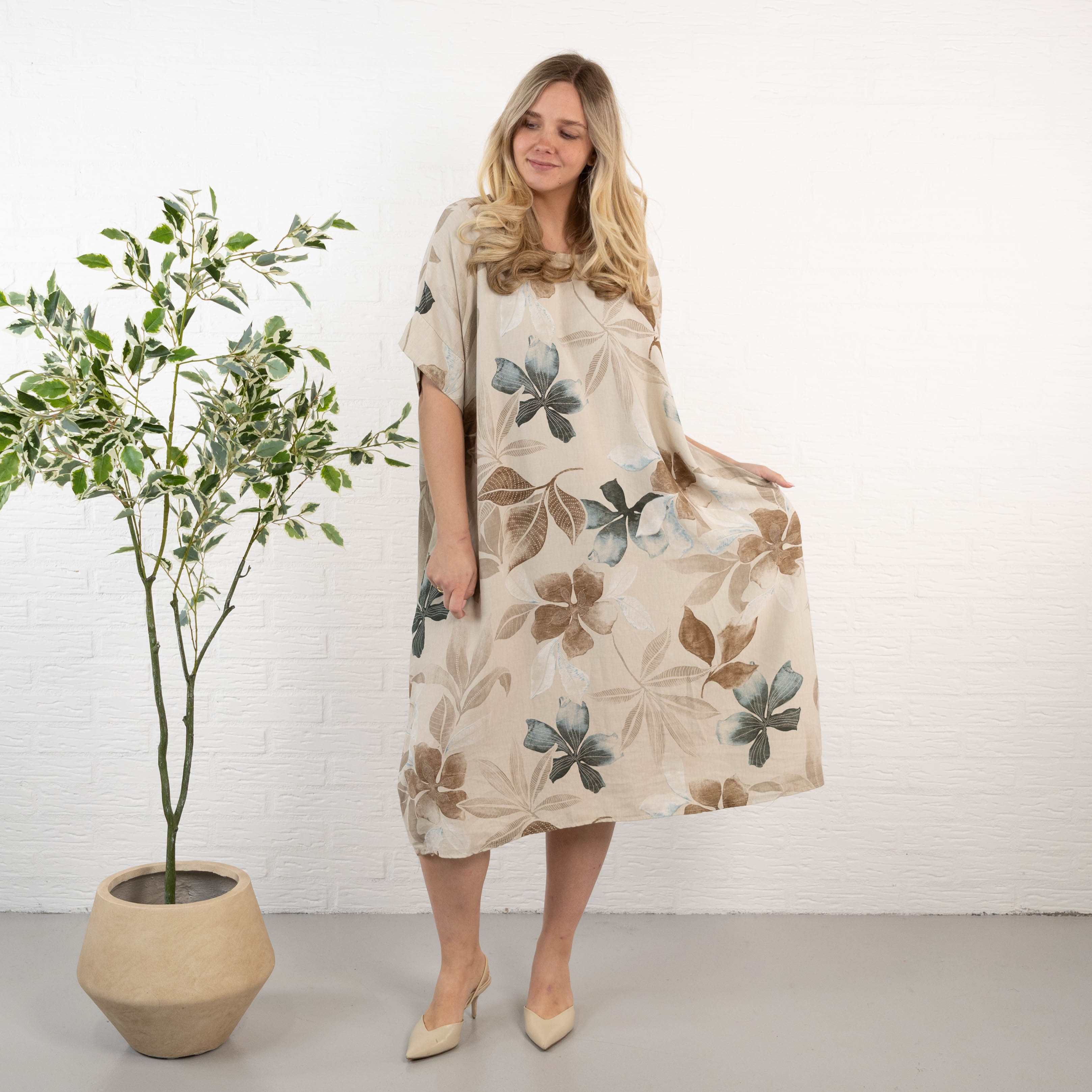 Cheryl kjole, Beige
