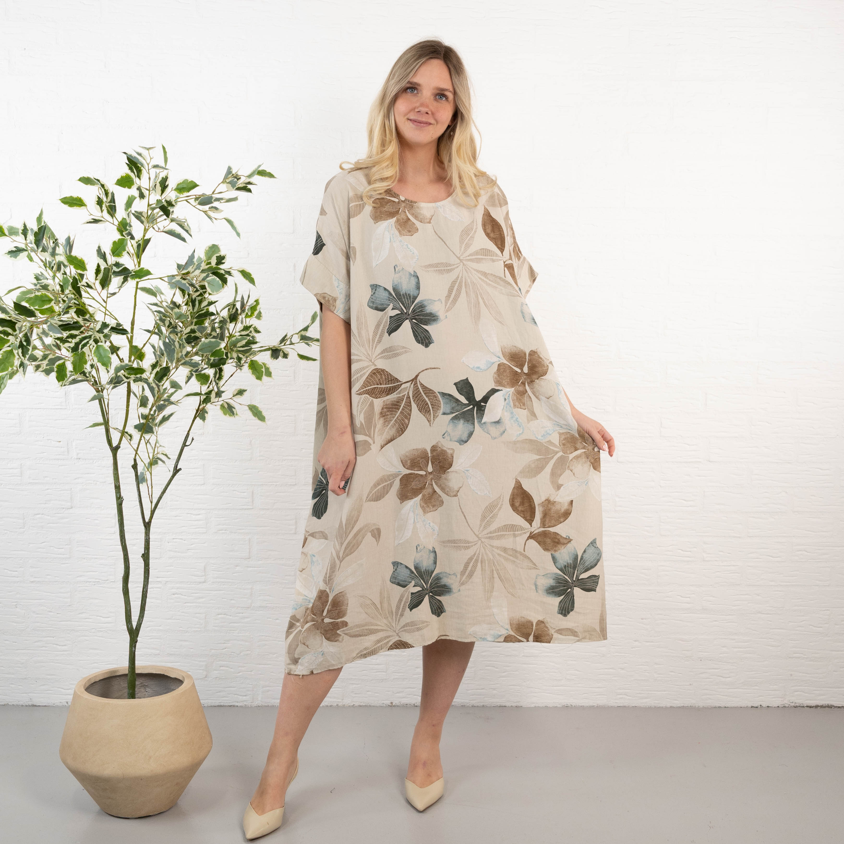 Cheryl kjole, Beige