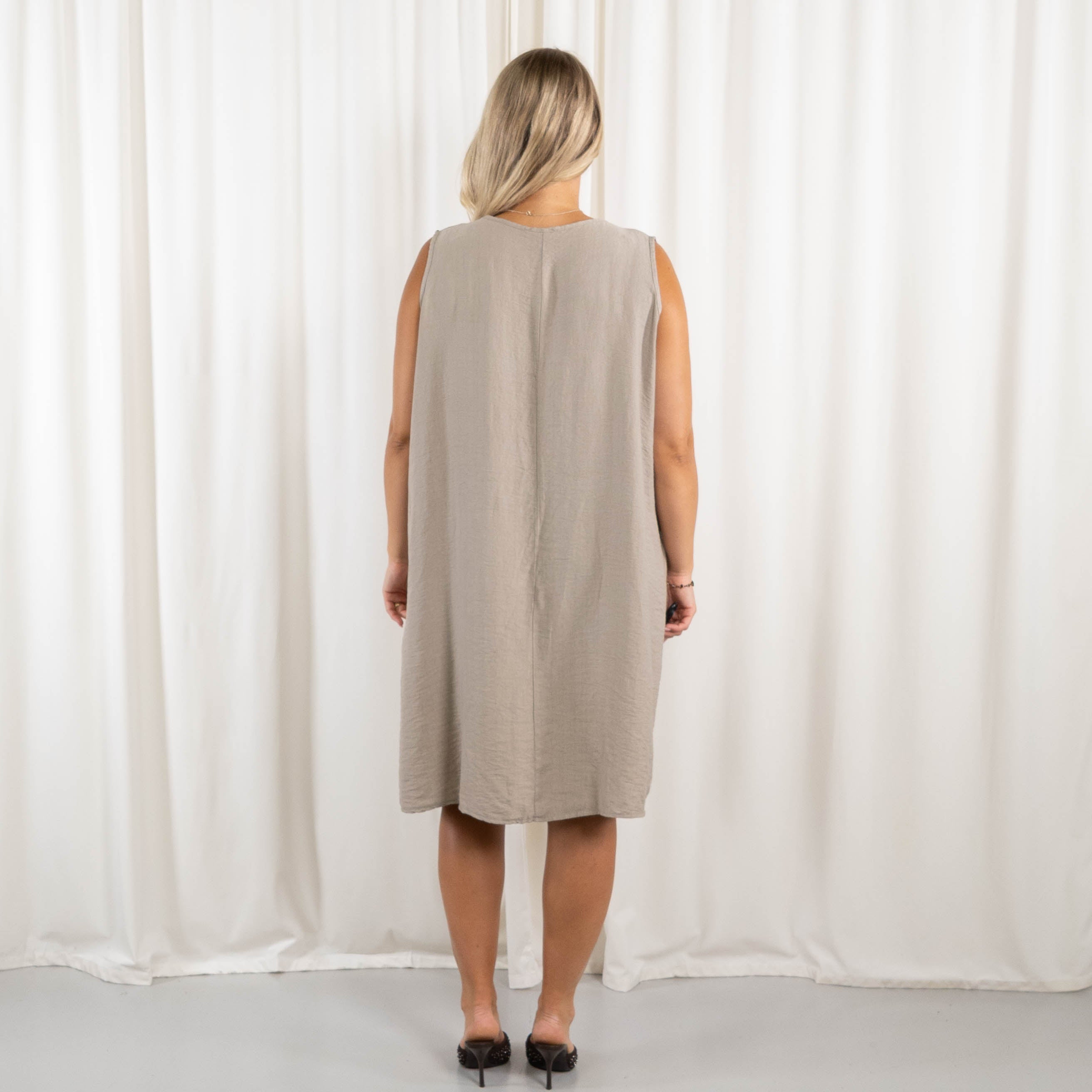 Amira tunika/kjole, Taupe