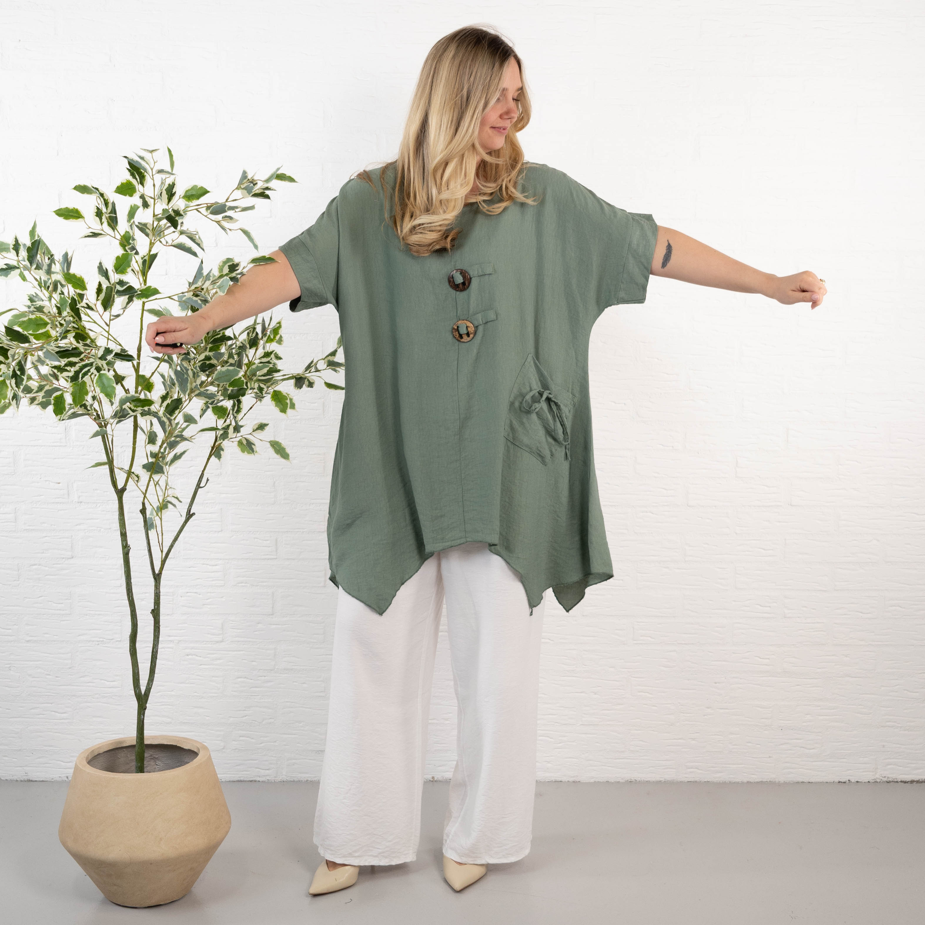 Janni tunika, Khaki
