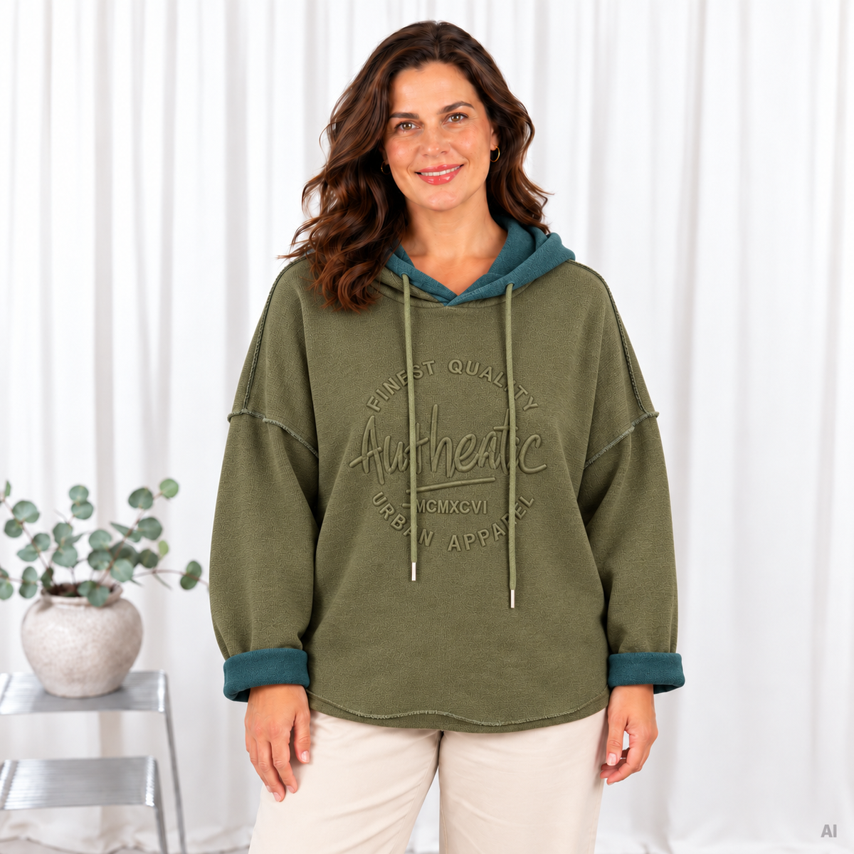 Harper sweatshirt, Armygrøn