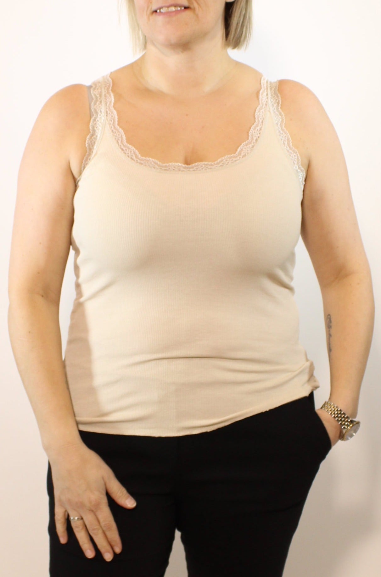Sandy top, Beige