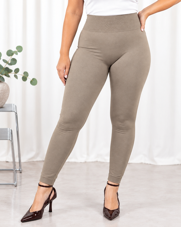 Dina termo leggings, Taupe