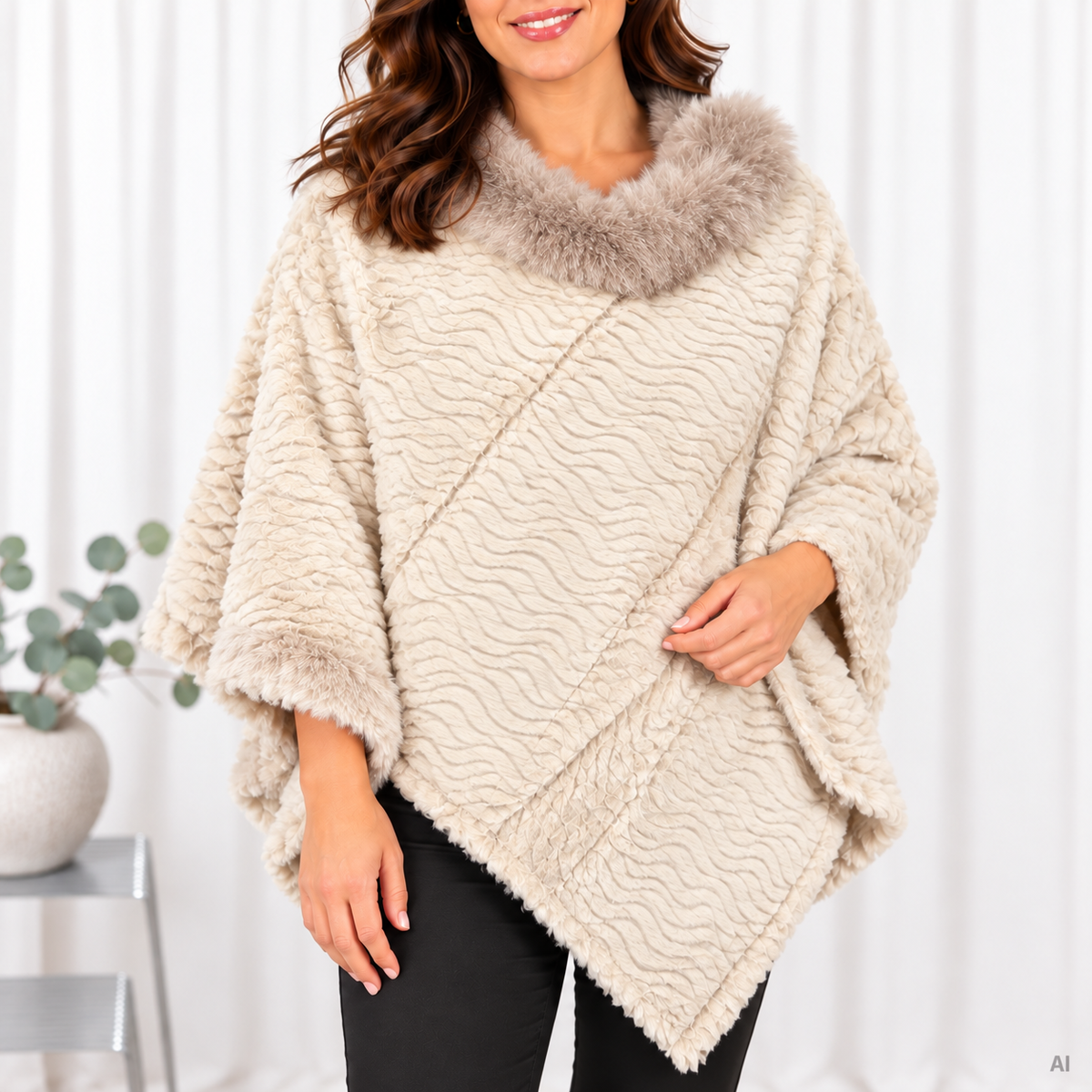 Lulu poncho, Hvid