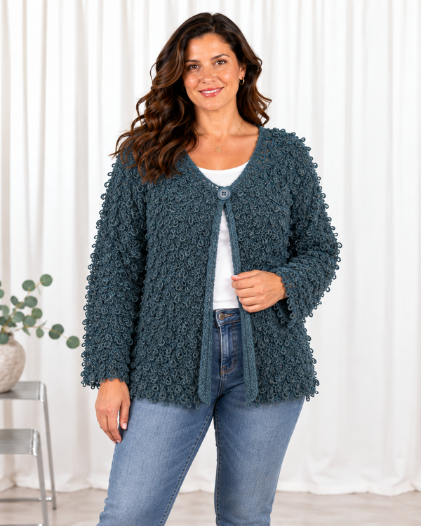 Celina cardigan, Petrol