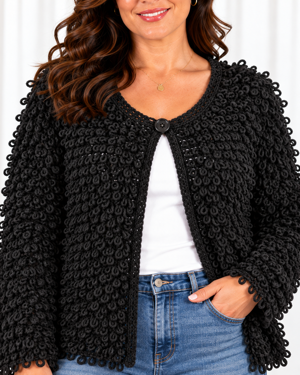 Celina cardigan, Sort