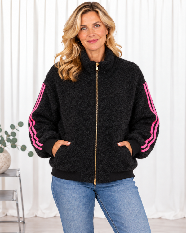 Nell bomber jakke, Sort