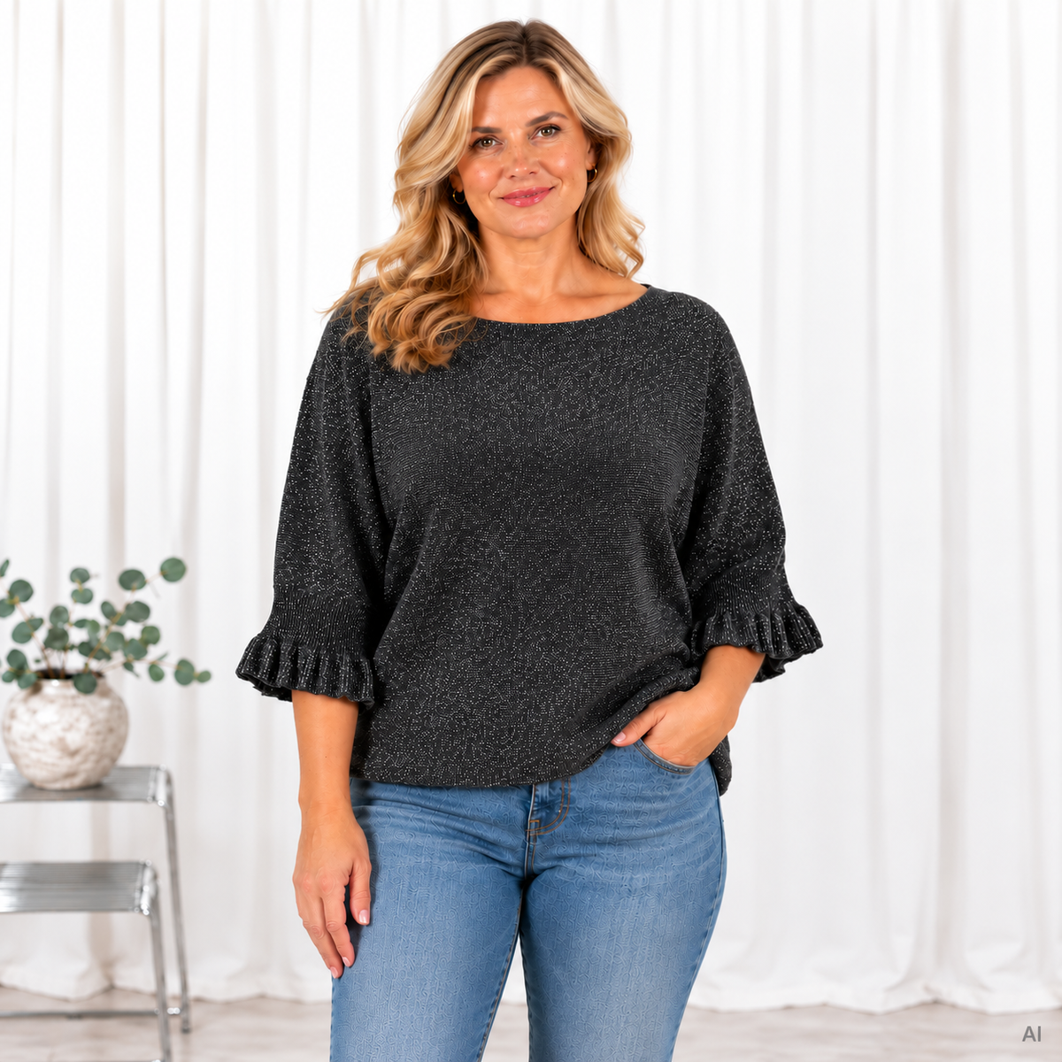 Ember poncho, Sort