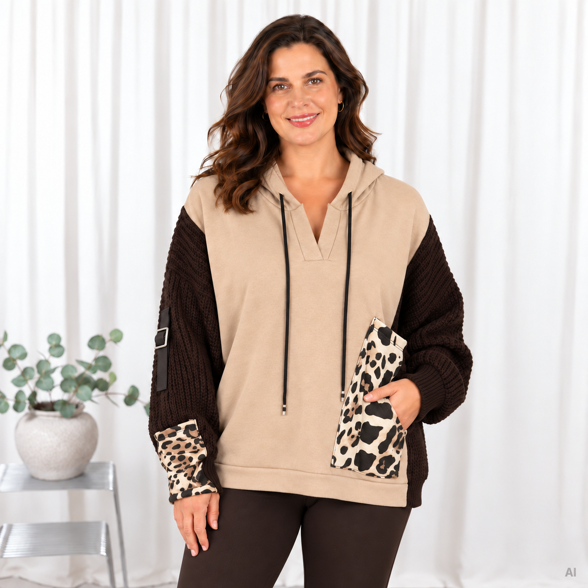 Zola sweatshirt, Taupe