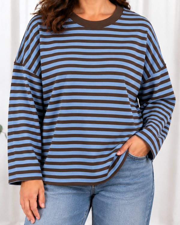 Lucie long sleeve t-shirt, Blå
