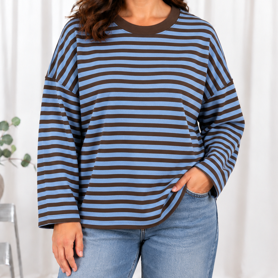 Lucie long sleeve t-shirt, Blå