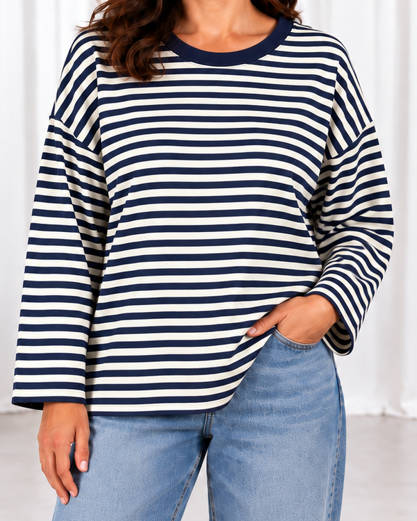 Lucie long sleeve t-shirt, Navy