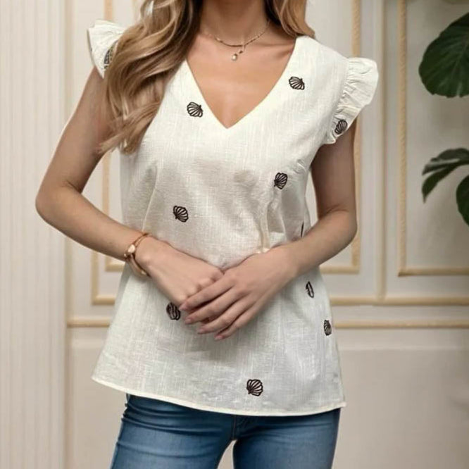 Andy top, Beige