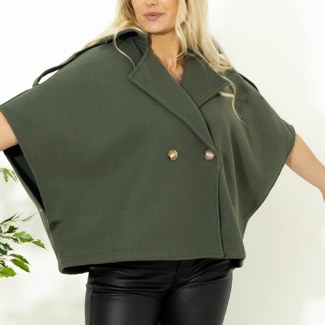 Ursula poncho, Khaki