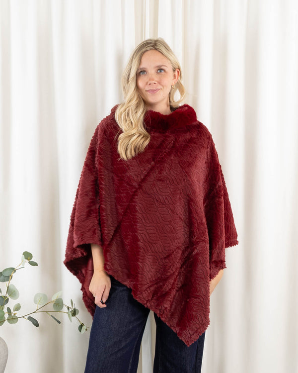 Natasha poncho, Bordeaux