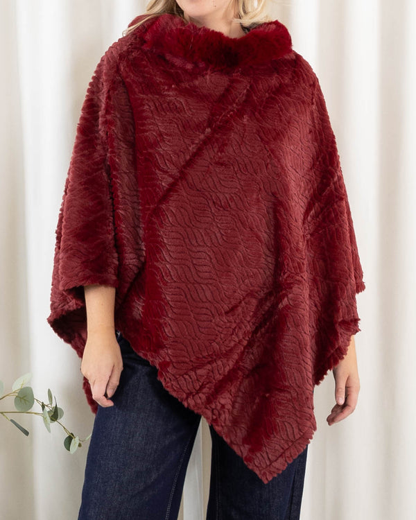 Natasha poncho, Bordeaux