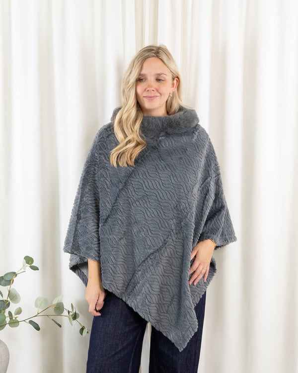 Natasha poncho, Lysegrå
