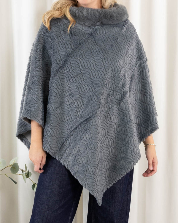 Natasha poncho, Lysegrå