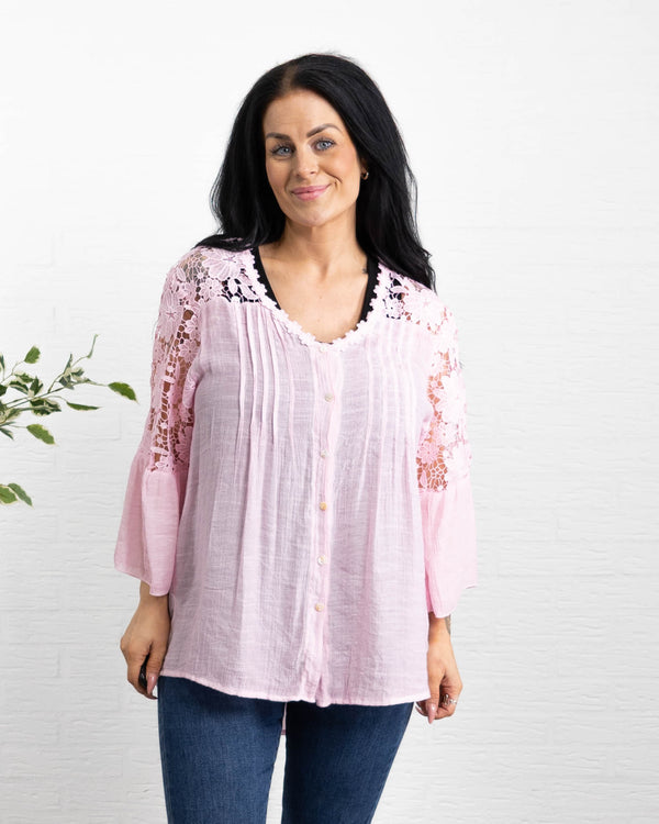 Debbie skjorte, Lyserød
