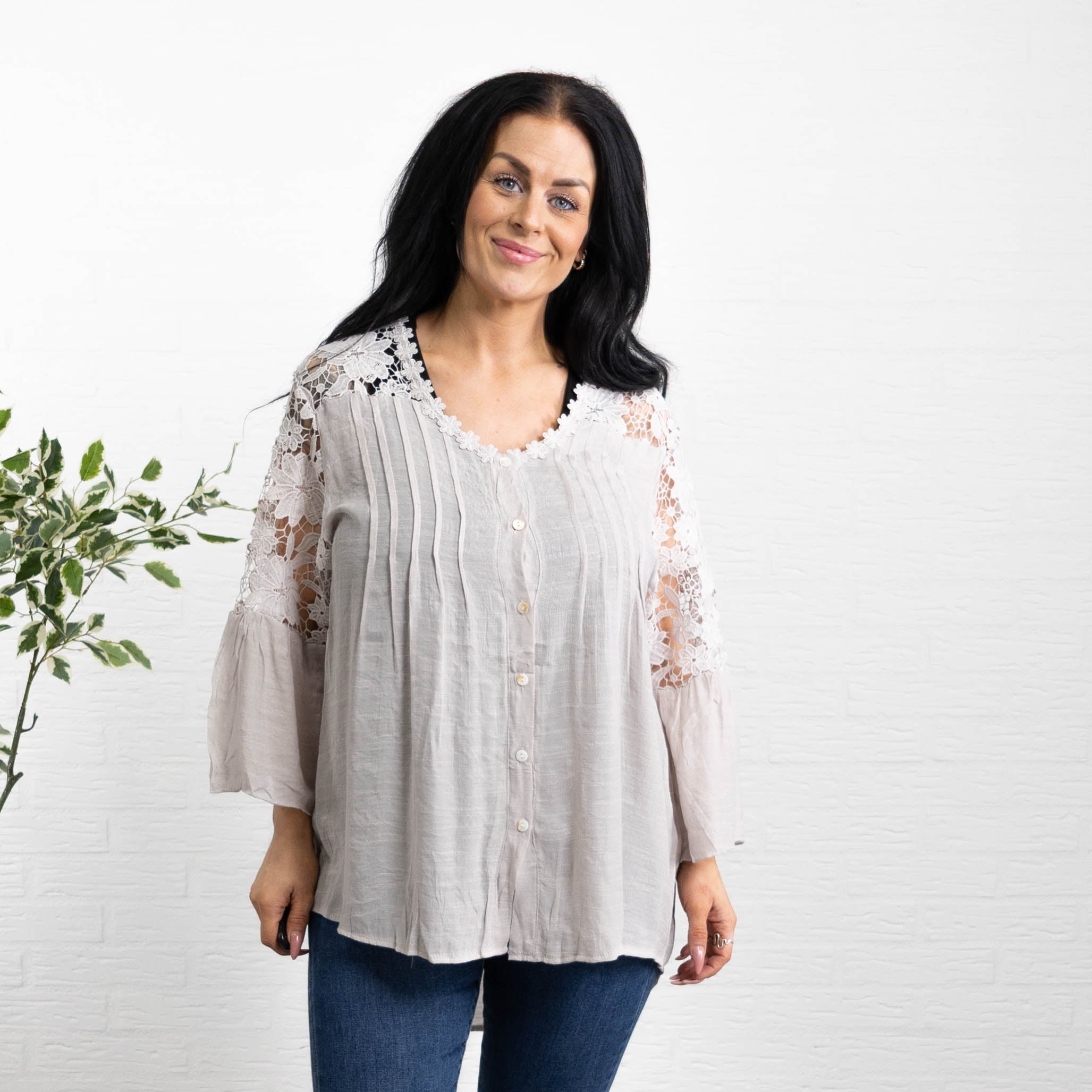Debbie skjorte, Beige