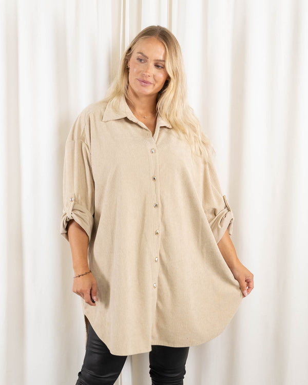 Enya tunika/skjorte, Beige