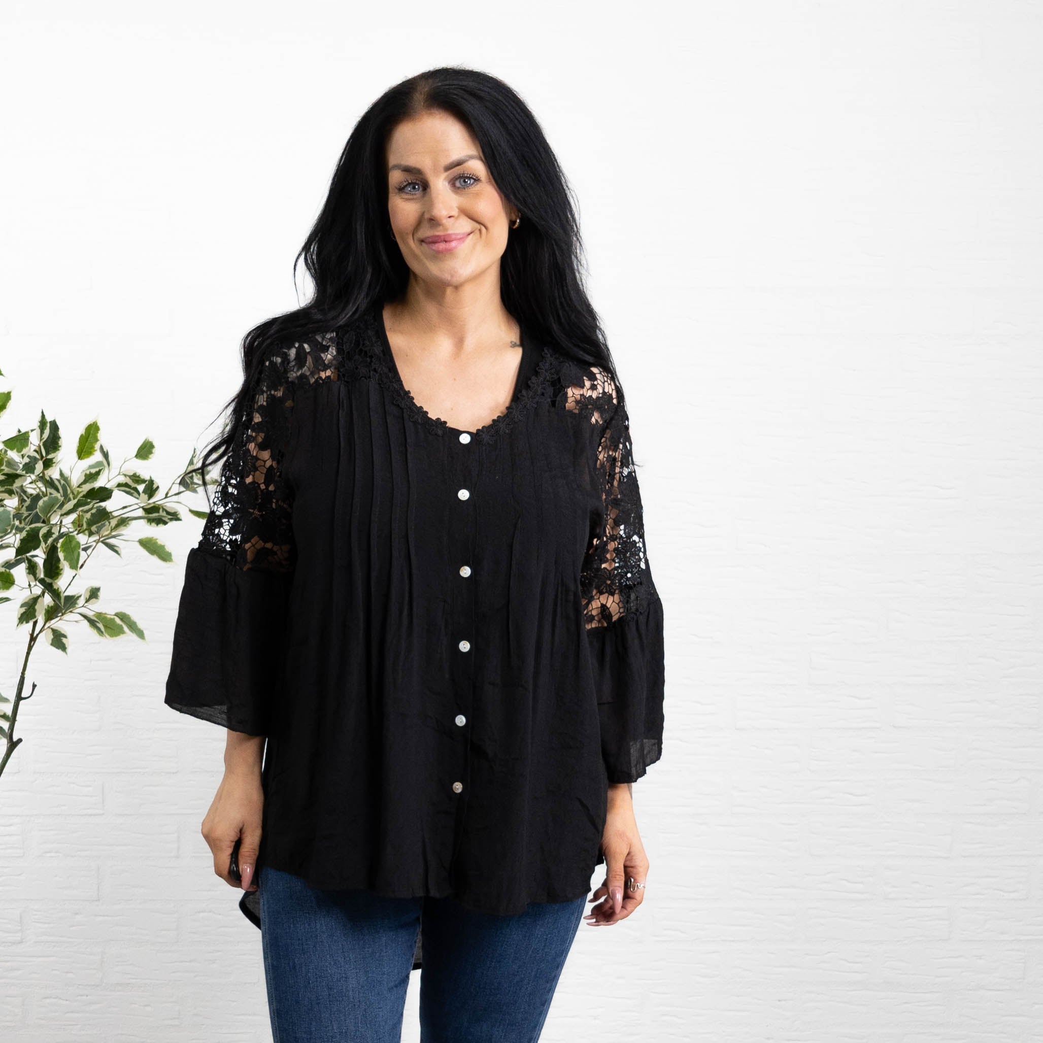 Debbie skjorte, Sort