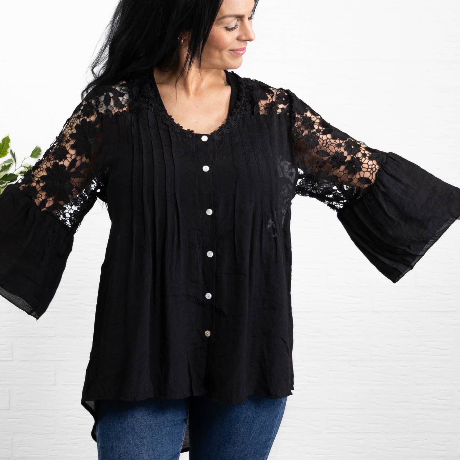 Debbie skjorte, Sort