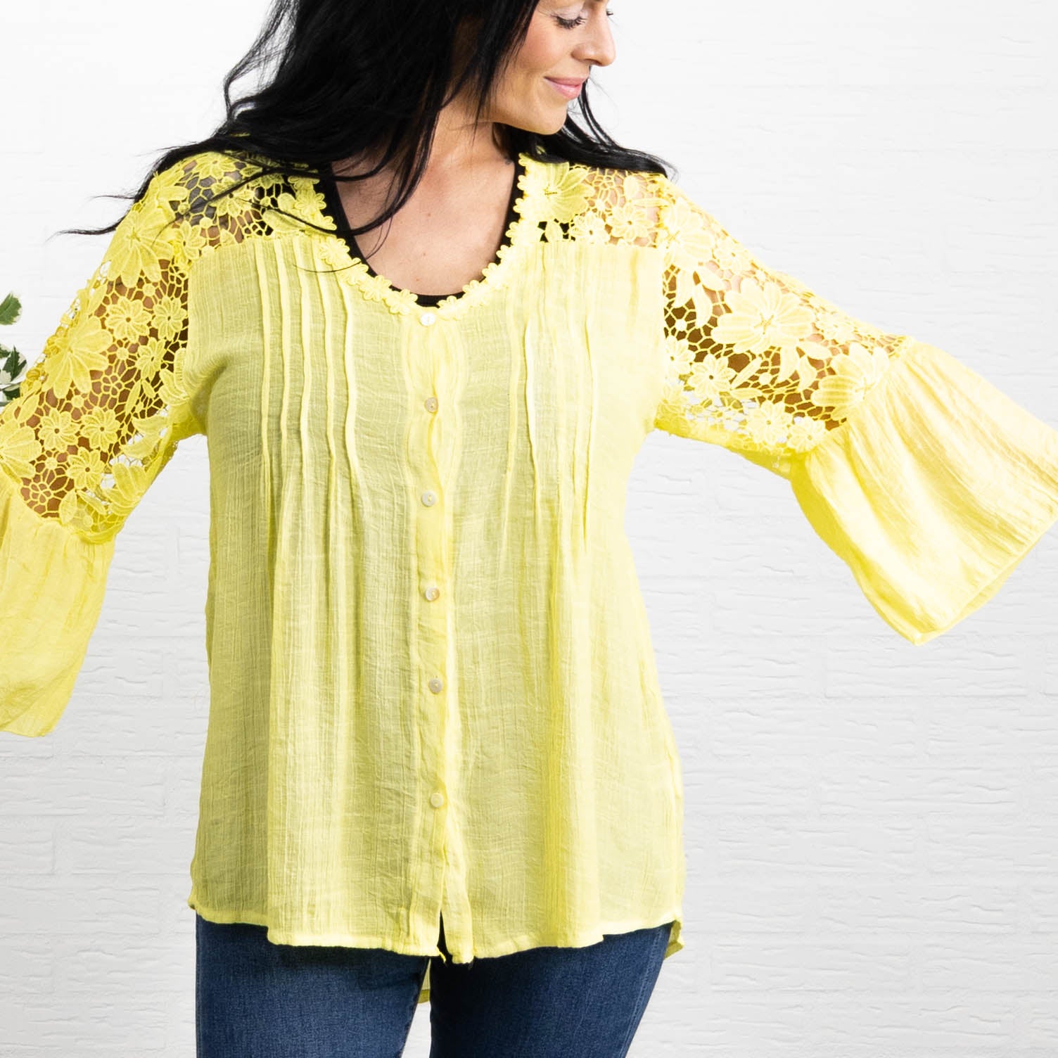 Debbie skjorte, Gul