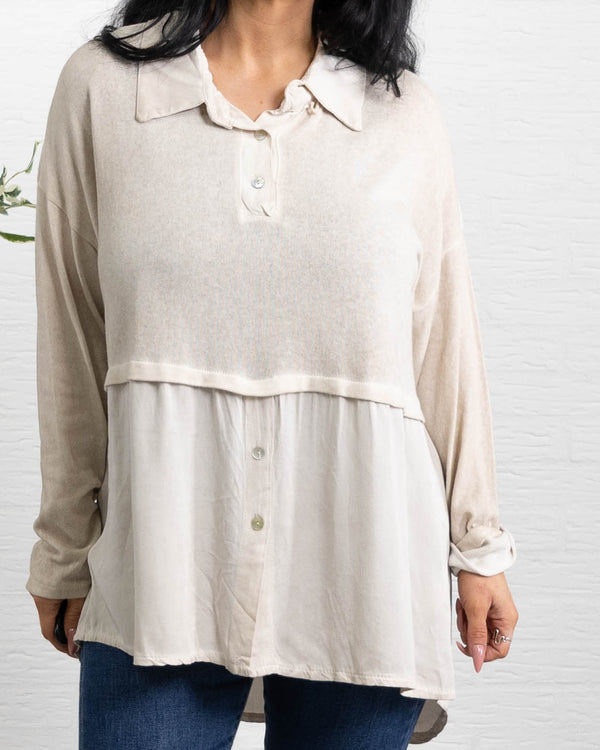 Claudia overdel, Beige