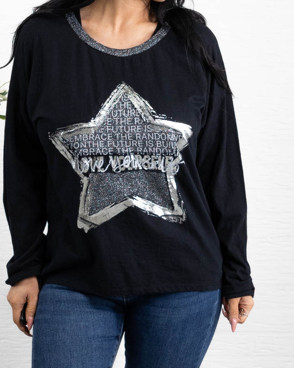 Arianna t-shirt, Sort