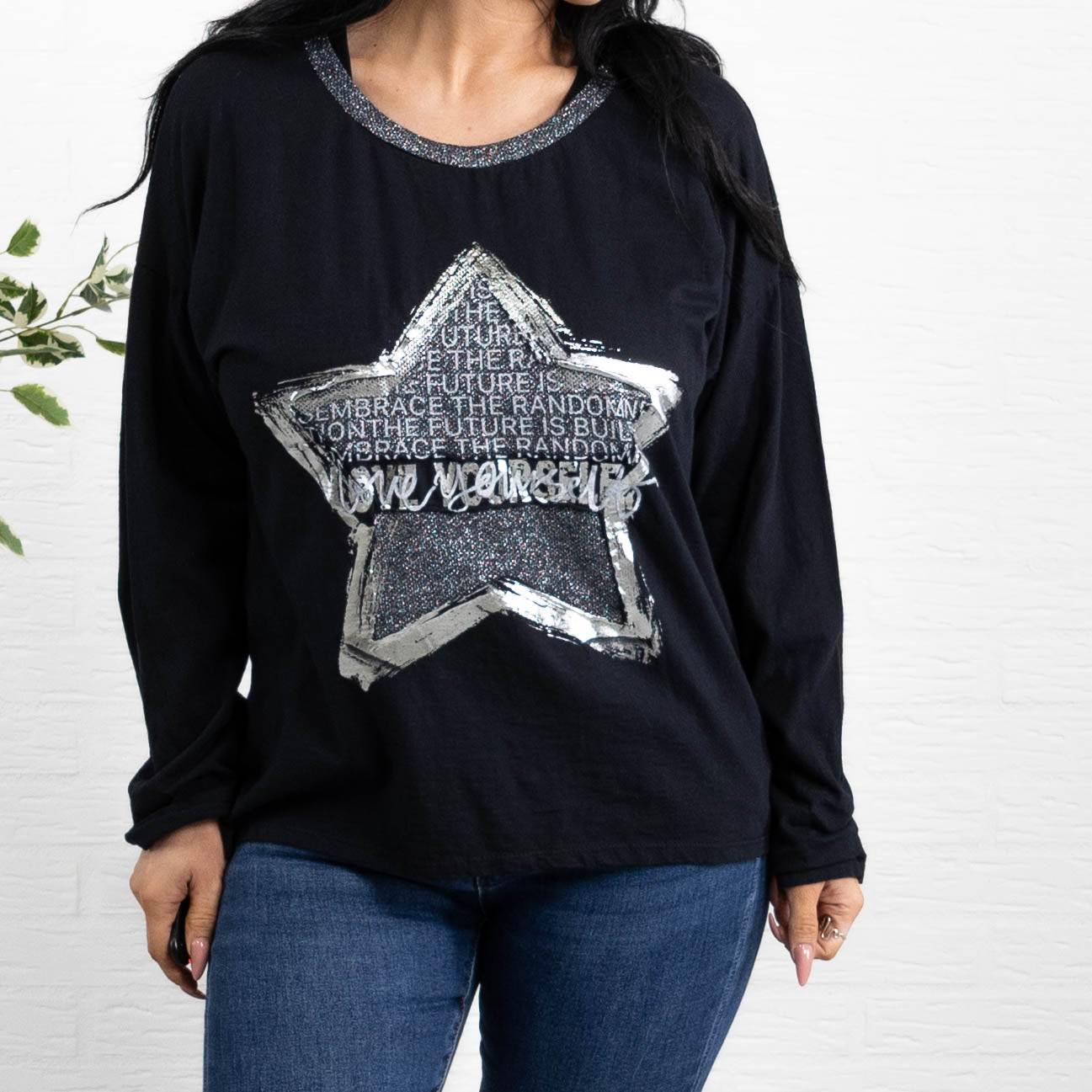 Arianna t-shirt, Sort